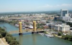 Republic of California Aerial View of Sacramento the Tower Bridge